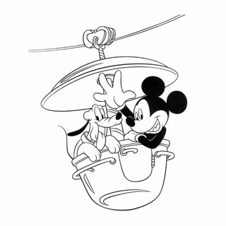 Mickey Mouse coloring page 12