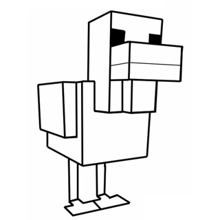 Minecraft coloring page 2