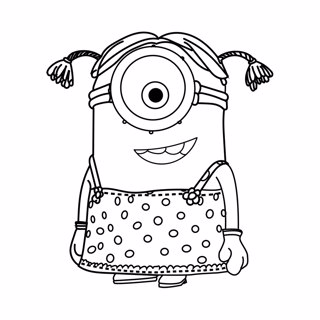 Minions coloring page 2