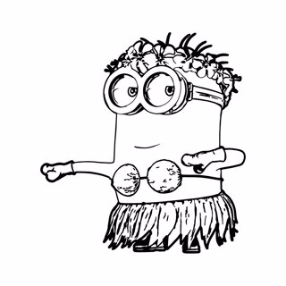 Minions coloring page 4