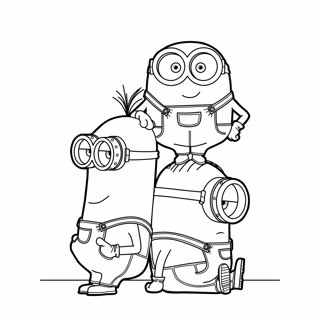 Minions coloring page 9