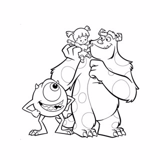 Monster Inc coloring page 8