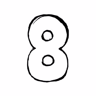 Numbers coloring page 10