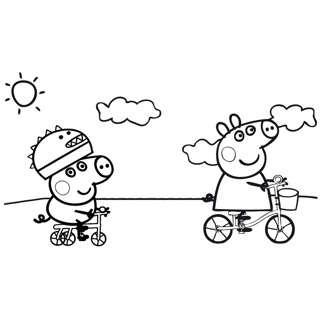 Peppa Pig coloring page 10