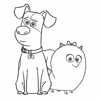 The Secret Life of Pets coloring page 1