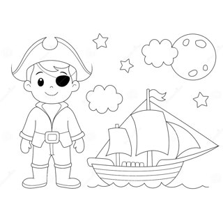 Adventures of the Little Pirate: Sailing Under the Moonlight