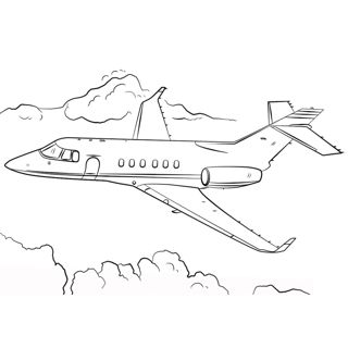 High-Flying Elegance: A Jet Soaring Through the Sky