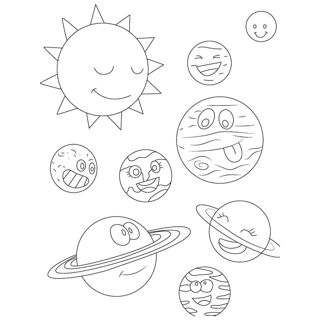 Cheerful Celestial Bodies: A Fun and Friendly Galaxy Gathering