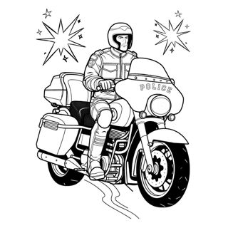 On Patrol: The Brave Police Motorcyclist