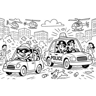 High-Speed Pursuit: Police Chase in Action