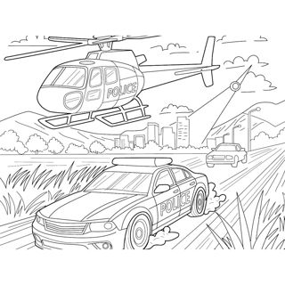 High-Speed Chase: Police in Action