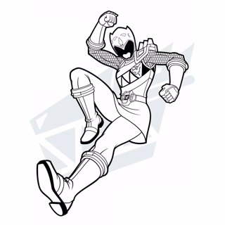 Power Rangers coloring page 2