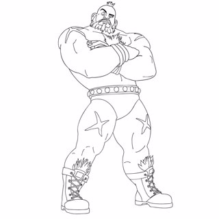Wreck-It Ralph coloring page 4