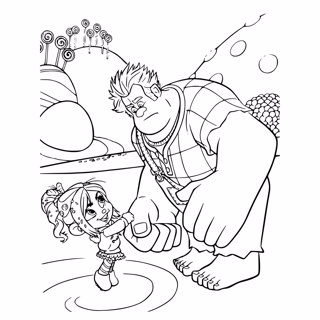 Wreck-It Ralph coloring page 11