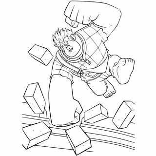 Wreck-It Ralph coloring page 12