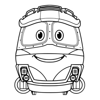 Robot Trains coloring page 6