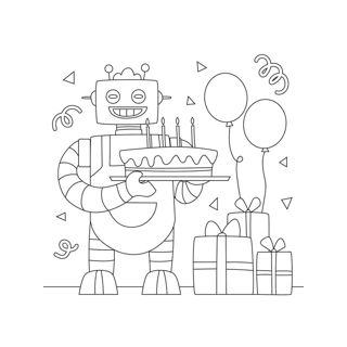 Robo-Birthday Bash: Celebrating with Cakes and Circuitry!
