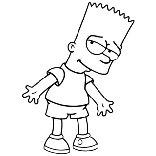 Simpson coloring page 4