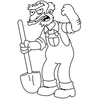 Simpson coloring page 5