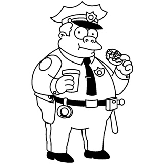 Simpson coloring page 6