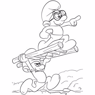 The Smurfs coloring page 5