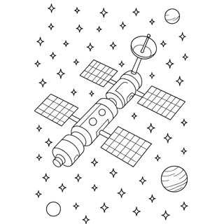 Exploring the Cosmos: Satellite Journey through Space