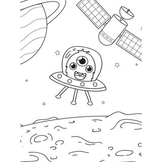 Adventures of the Happy Alien in Space