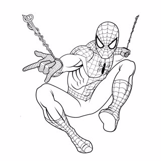 Spiderman coloring page 3
