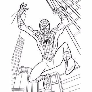 Spiderman coloring page 4