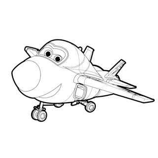 Super Wings coloring page 2