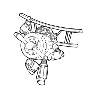 Super Wings coloring page 6