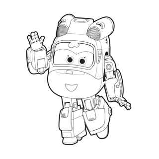 Super Wings coloring page 13