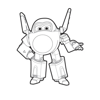 Super Wings coloring page 14
