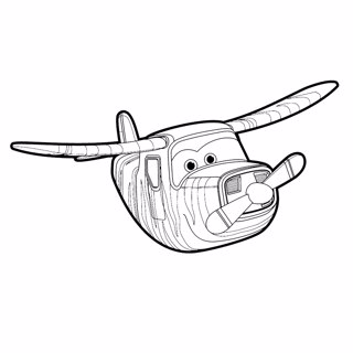 Super Wings coloring page 15