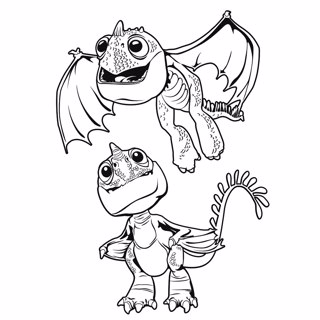 How to Train your Dragon coloring page 10