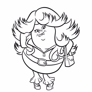 Trolls coloring page 8