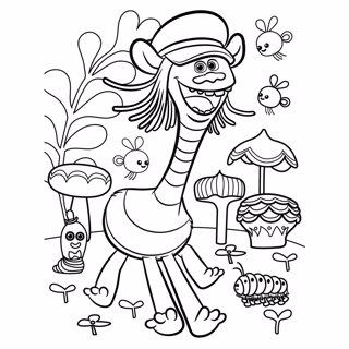 Trolls coloring page 11