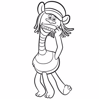 Trolls coloring page 13