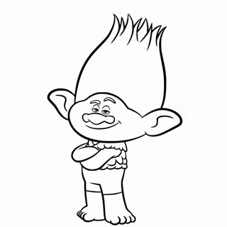 Trolls coloring page 16