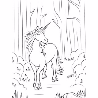 Unicorns coloring page 20
